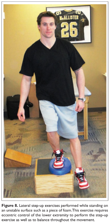 Lateral step-up excerciese